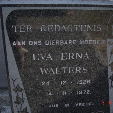 WALTERS Eva Erna 1926-1972