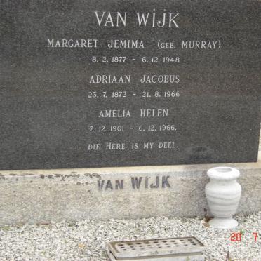 WIJK Adriaan Jacobus, van 1872-1966 &amp;  Margaret Jemima MURRAY 1877-1948 :: VAN WIJK  Amelia Helen 1901-1966