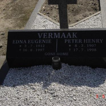 VERMAAK Peter Henry 1907-1998 &amp; Edna Eugenie 1912-1997