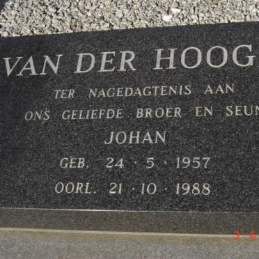 HOOGEN Johan, van der 1957-1988