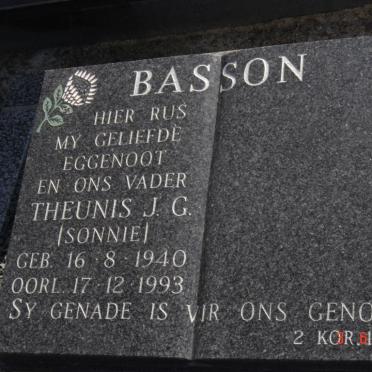 BASSON Theunis J.G. 1940-1992