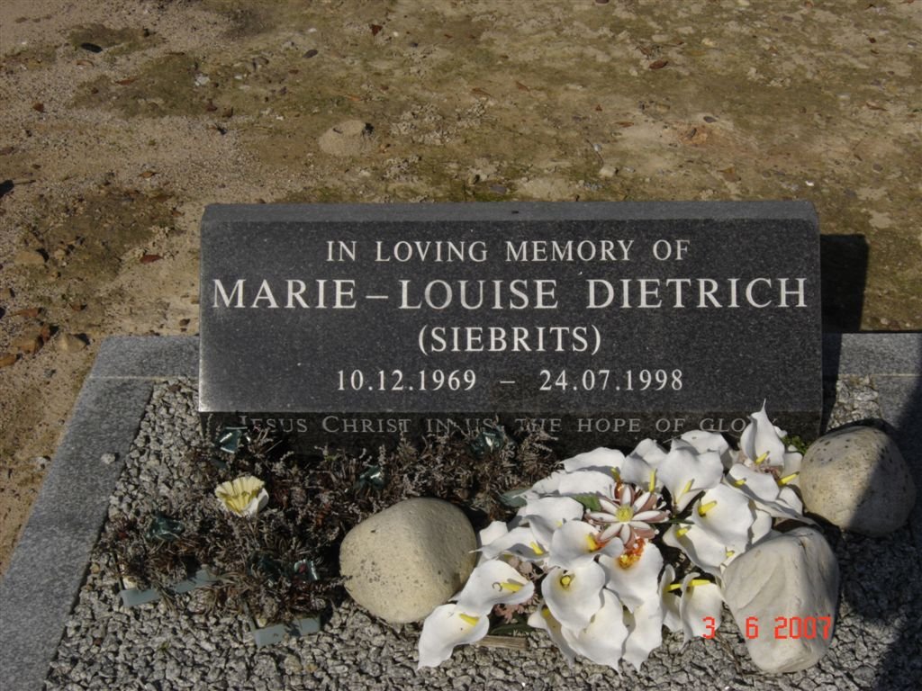 DIETRICH Marie-Louise nee SIEBRITS 1969-1998