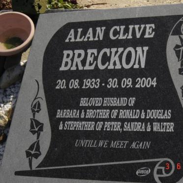 BRECKON Alan Clive 1933-2004