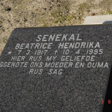 SENEKAL Beatrice Hendrika 1917-1995