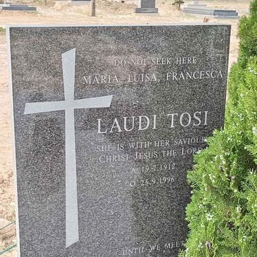 TOSI Maria Luisa Francesca nee LAUDI 1912-1996