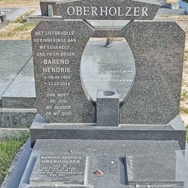 OBERHOLZER Barend Hendrik 1949-2014