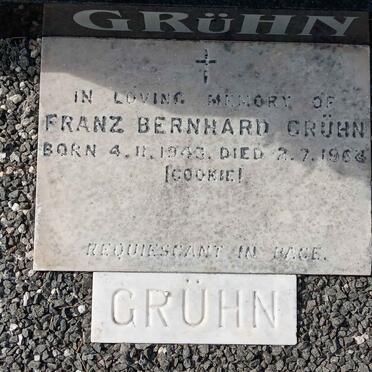 GRUHN Franz Bernhard 1909-2001 &amp; Ursula Maria HIRSCH 1916-2001 :: GRUHN Franz Bernhard 1943-1964 2.