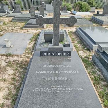CHRISTOPHER Lambros Evangelos 1942-2005 2.