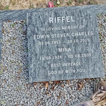 RIFFEL Edwin Steven Charles 1951-2015 &amp; Mina 1926-2005