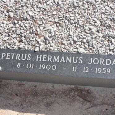 BRAND Petrus Hermanus Jordaan 1900-1959