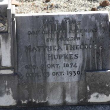 HUPKES G. Jan 1869-1941 &amp; Matthea Theodora 1874-1930
