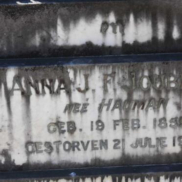 JOUBERT Daniel Hermanus 1852-1919  &amp; Anna J.F. HAUMAN 1855-1937