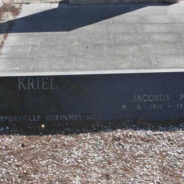 KRIEL Jacobus Petrus 1917-1985