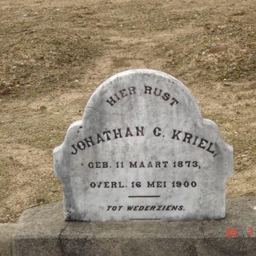 KRIEL  Jonathan C. 1873-1900