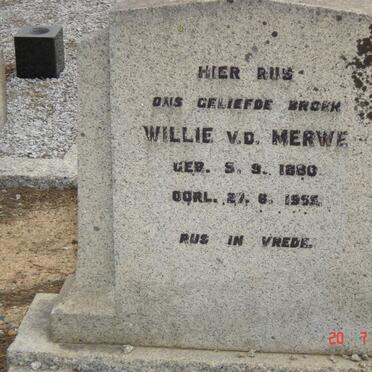 MERWE Willie, v.d. 1880-1955