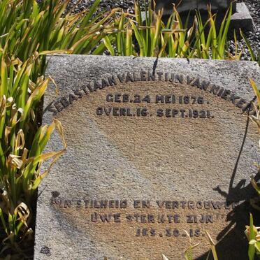 NIEKERK Sebastiaan Valentijn, van 1876-1921