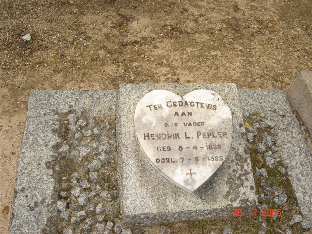 PEPLER Hendrik L. 1836-1895