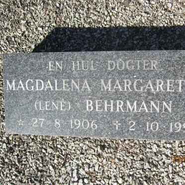 BEHRMANN Magdalena Margaretha 1906-1991