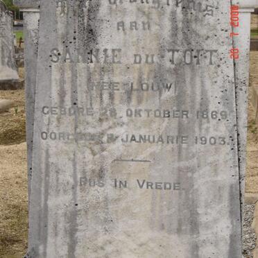 TOIT Sannie, du nee LOUW 1869-1903