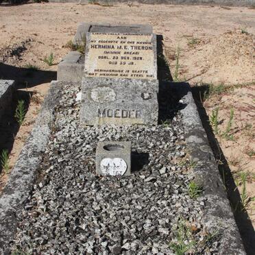 THERON Hermina M.E. nee SKEAD -1928