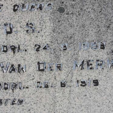 TOIT Pieter O.S., du 1875-1958 &amp; Rachel J.M. VAN DER MERWE 1879-1919 :: DU TOIT Ragie 1910-1921