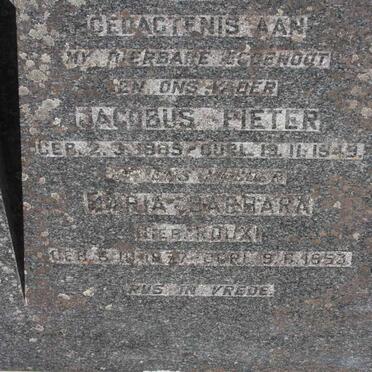 WET Jacobus Pieter, de 1885-1949 &amp; Maria Barbara ROUX 1887-1953