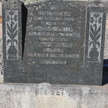 WET Jacobus Pieter, de 1885-1949 &amp; Maria Barbara ROUX 1887-1953