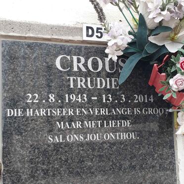 CROUS Trudie 1943-2014