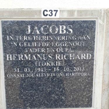 JACOBS Hermanus Richard 1943-2013