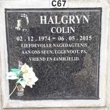 HALGRYN Colin 1974-2015