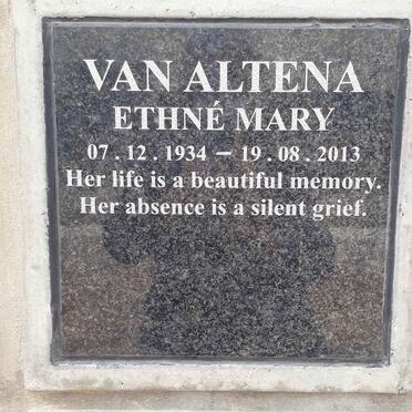 ALTENA Ethne Mary, van 1934-2013