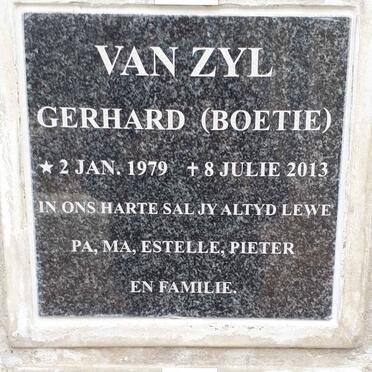 ZYL Gerhard, van 1979-2013