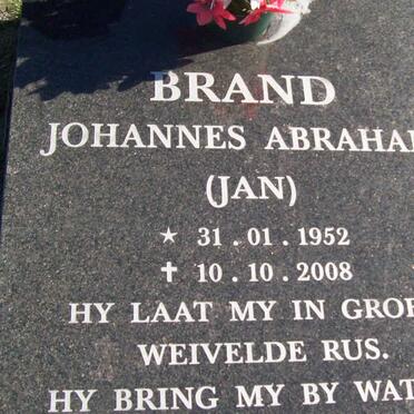 BRAND Johannes Abraham 1952-2008