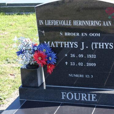 FOURIE Matthys J. 1932-2009