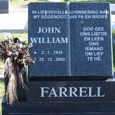 FARRELL John William 1942-2002
