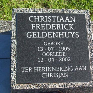 GELDENHUYS Christiaan Frederick 1905-2002