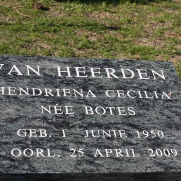 HEERDEN Hendriena Cecilia, van nee BOTES 1950-2009