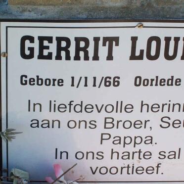 LOURENS Gerrit 1966-1998