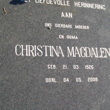 LANGENHOVEN Johan Godfried Fabricius 1913-2000 &amp; Christina Magdalena 1926-2008
