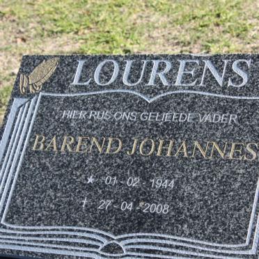 LOURENS Barend Johannes 1944-2008
