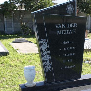 MERWE Charl J., van der 1926-1999 &amp; Betsie 1926-