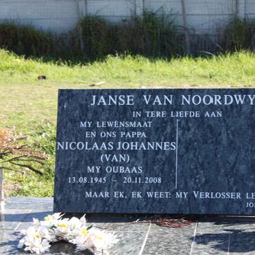 NOORDWYK Nicolaas Johannes, Janse van 1945-2008