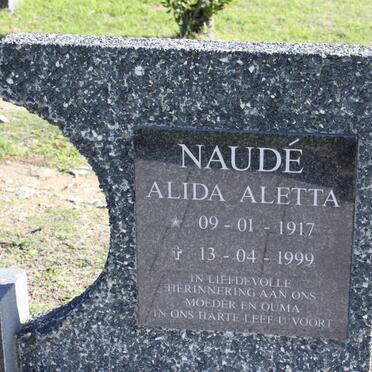 NAUDE Alida Aletta 1917-1999