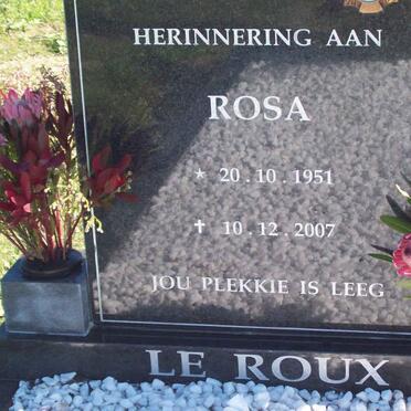 ROUX Rosa, le 1951-2007