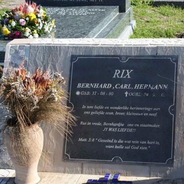 RIX Bernhard Carl Hermann 1980-2003