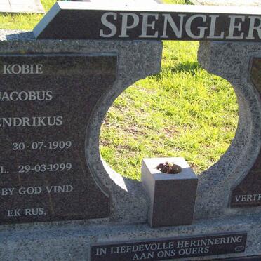 SPENGLER Kobie Jacobus Hendrikus 1909-1999 &amp; Katie Catherine Elizabeth VAN STADEN 1912-1998