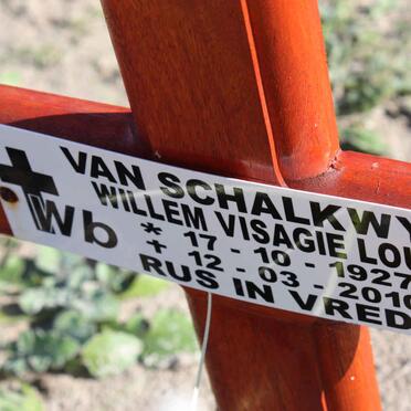 SCHALKWYK Willem Visagie Louw, van 1927-2010