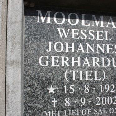 MOOLMAN Wessel Johannes Gerhardus 1927-2002