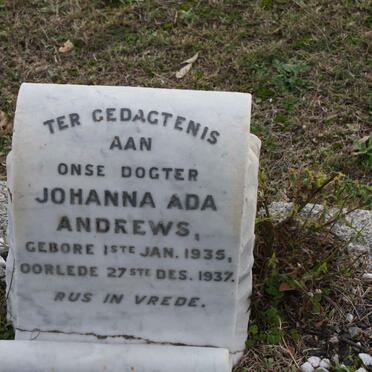 ANDREWS Johanna Ada 1935-1937