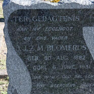 BLOMERUS J.J.Z.M. 1882-1931